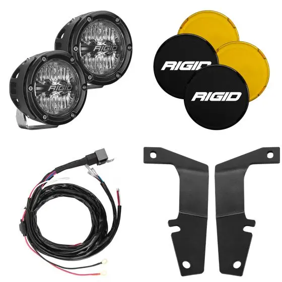 2010-2020 Toyota 4Runner A-Pillar Light Kit, Includes 4 Inch 360-Series Drive Rigid Industries 1