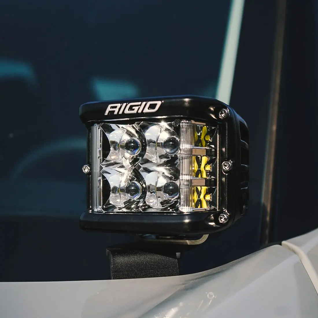 2021-Present Ford Bronco Sport A-Pillar D-Ss Series Side Shooter Light Mount Kit Rigid Industries 1