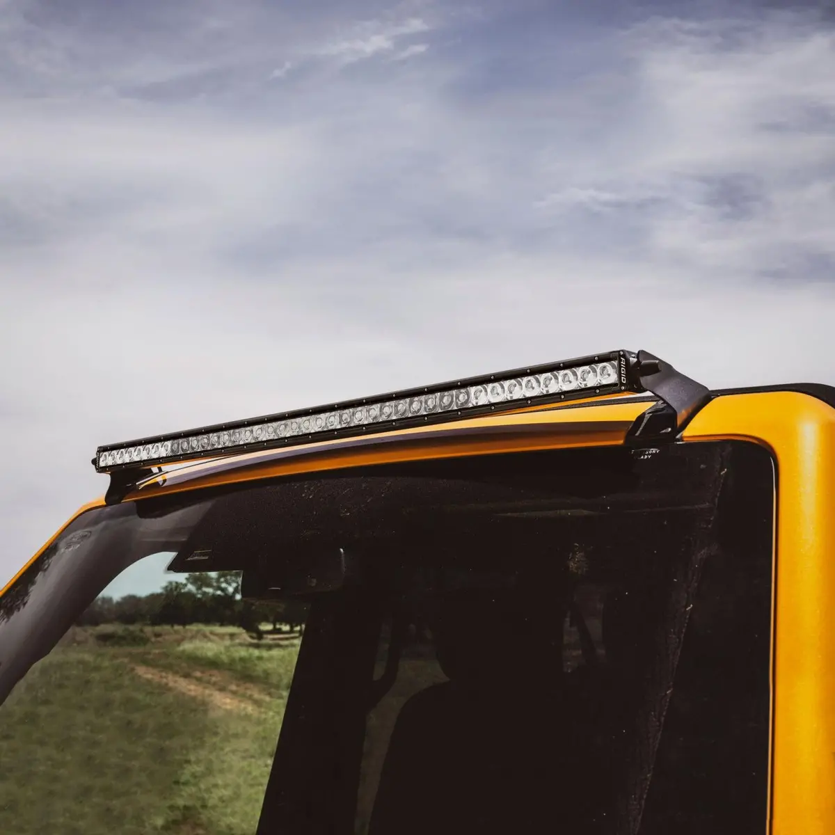 2021-Present Ford Bronco Roof Line Light Kit With A Sr Spot/Flood Combo Bar Included Rigid Industries 1