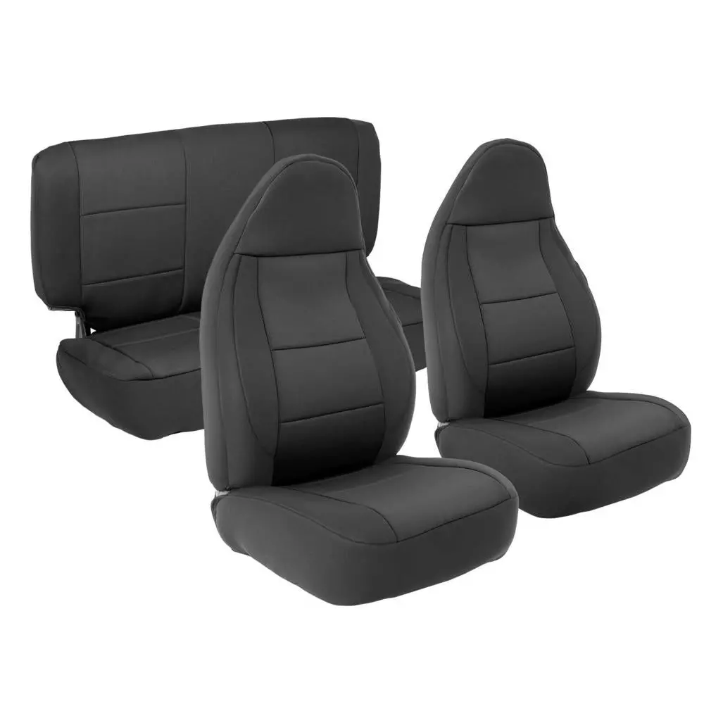 Neoprene Seat Cover Set Front/Rear – Black (97-02 Tj) 1