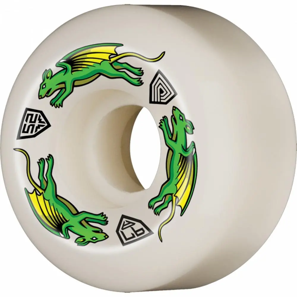 Powell Peralta Df Nano Rat 52Mm 97A Off-White Wheels | Set Of 4 1