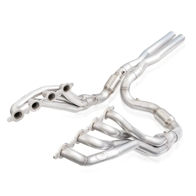 Stainless Works 2019+ Chevrolet Silverado 5.3/6.2 Catted Headers 1-7/8In Primaries 3In Leads X-Pipe 1