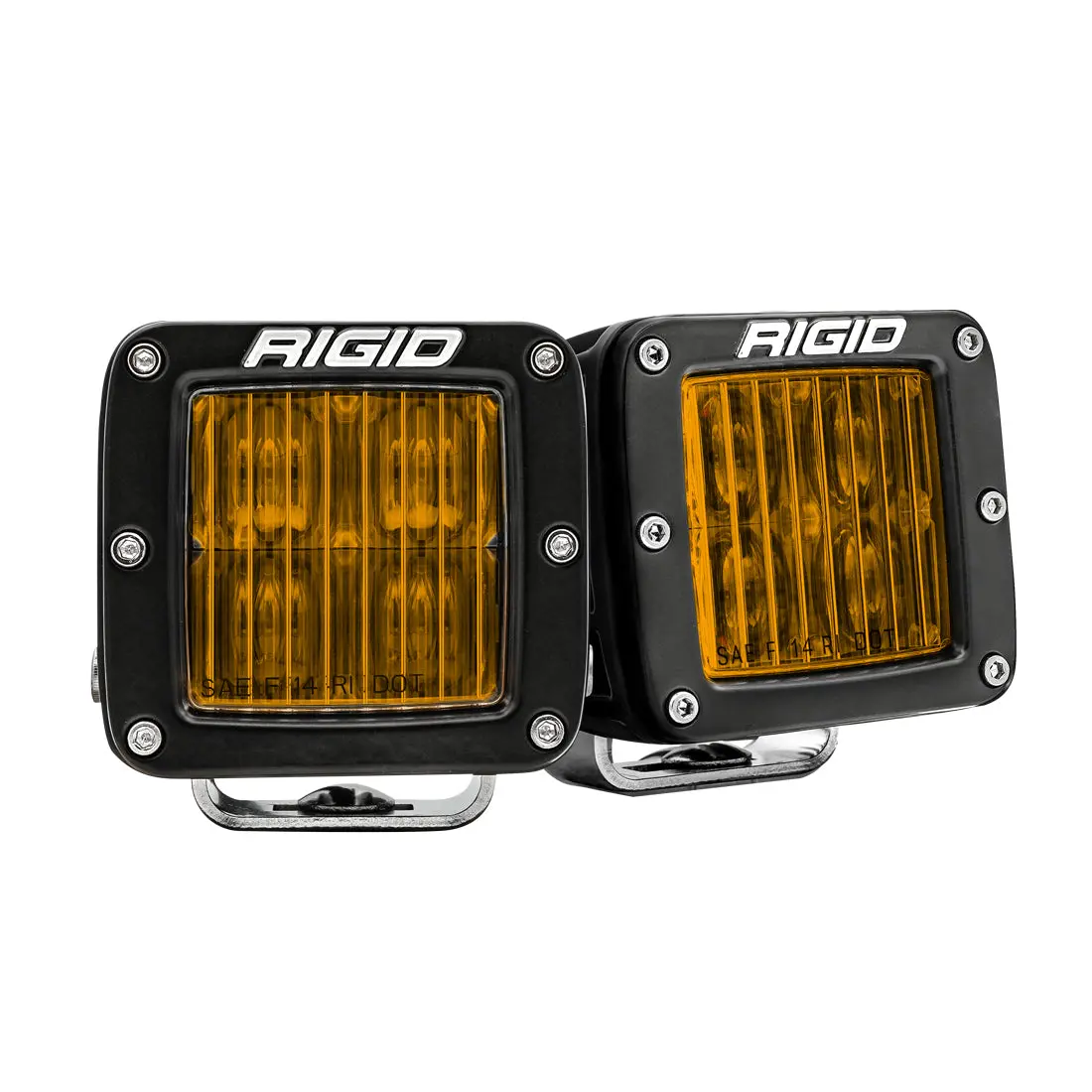 Sae J583 Compliant Selective Yellow Fog Light Pair D-Series Pro Street Legal Surface Mount Rigid Industries 1