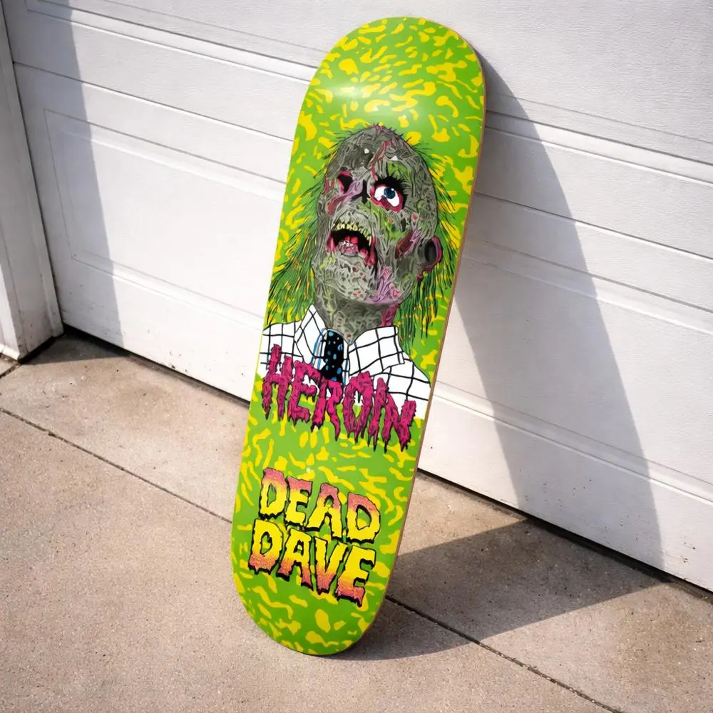 Heroin Dead Dave Dead Head 10.12" Skateboard Deck 1