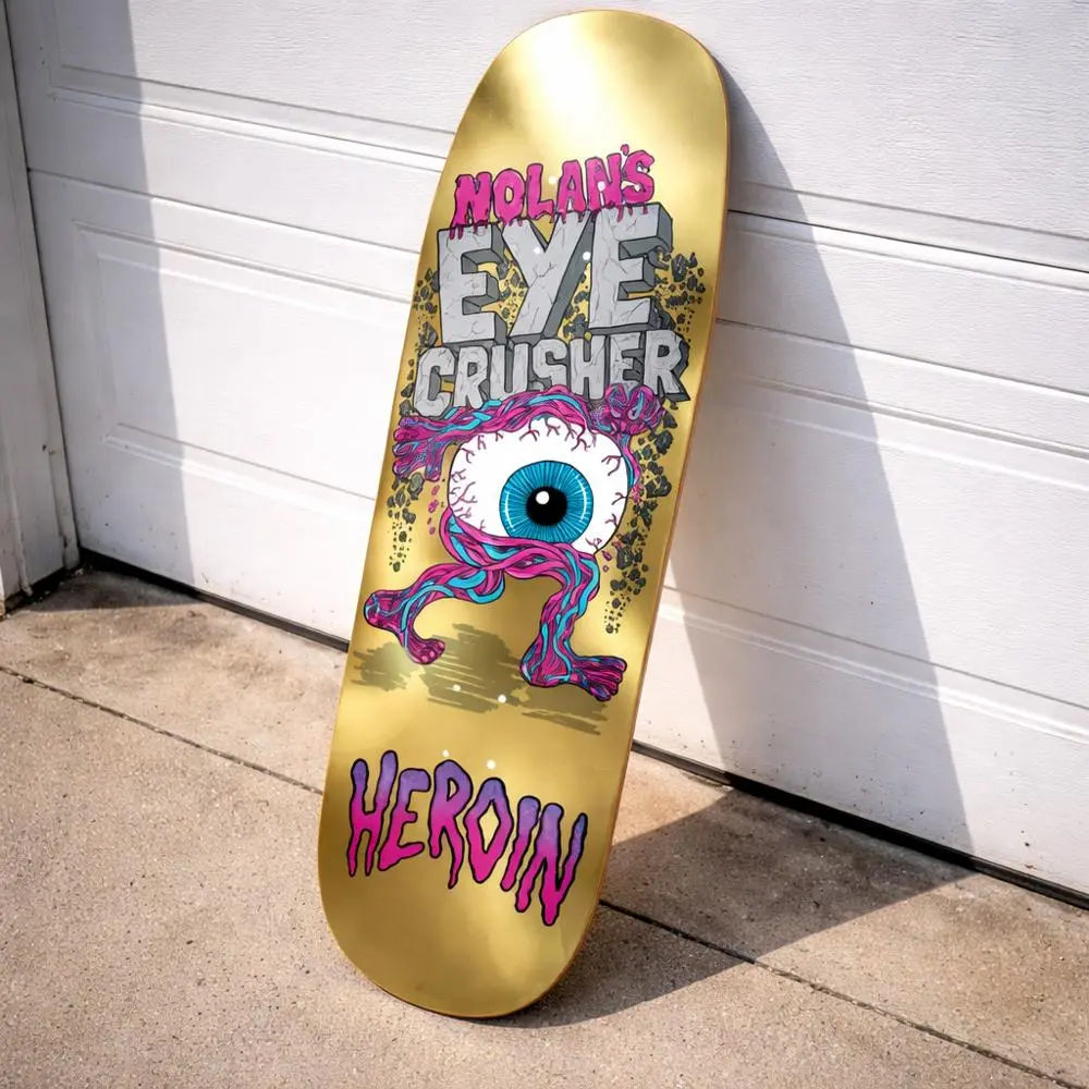Heroin Houghton Eye Crusher 10.0" Skateboard Deck 1