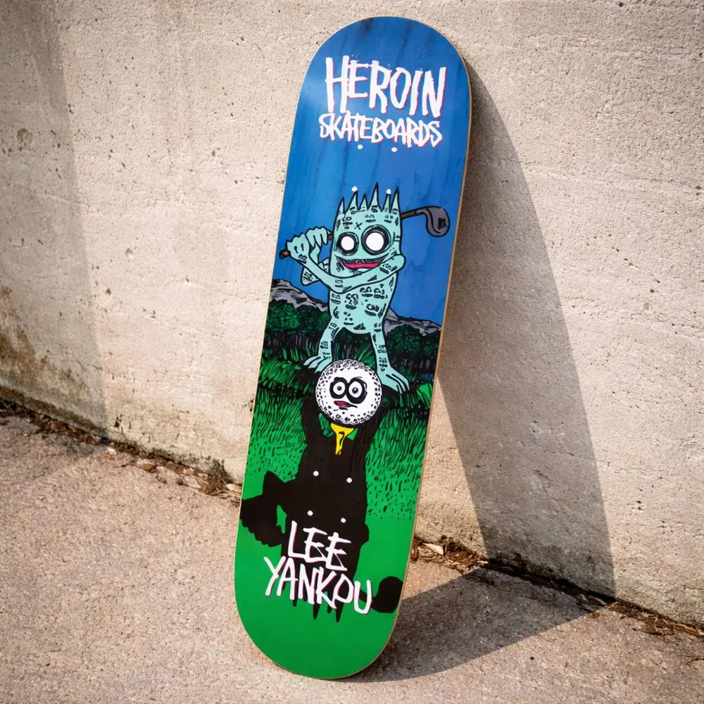 Heroin Yankou Golf Imp 8.25" Skateboard Deck 1