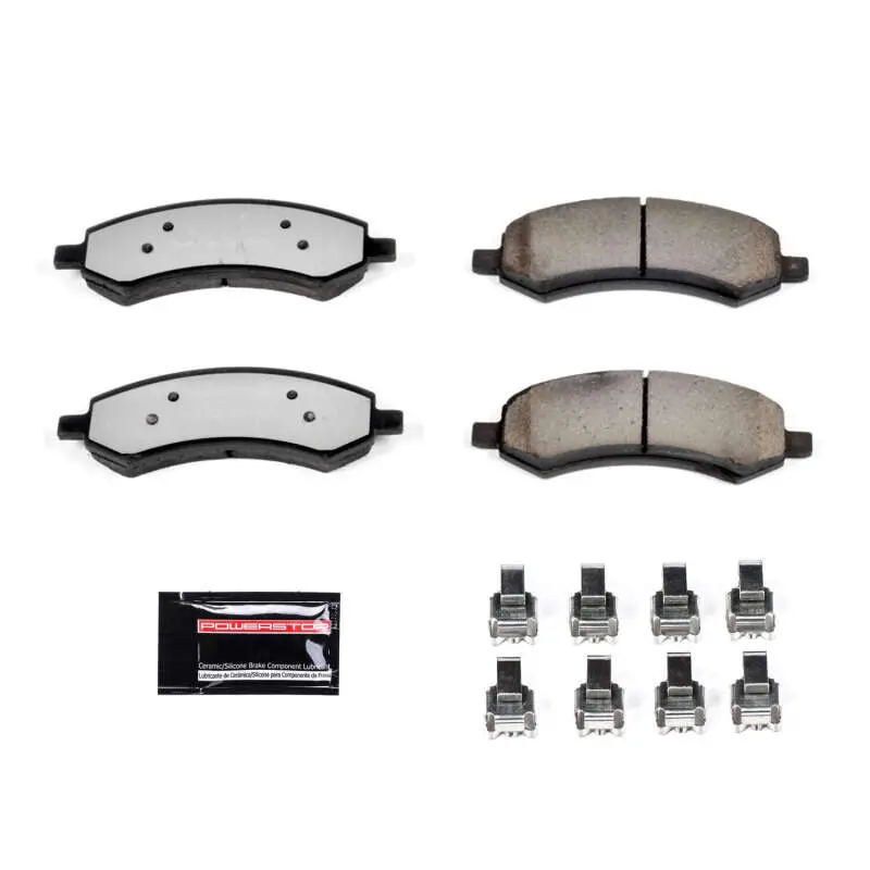 Power Stop 07-09 Chrysler Aspen Front Z36 Truck & Tow Brake Pads W/Hardware 1