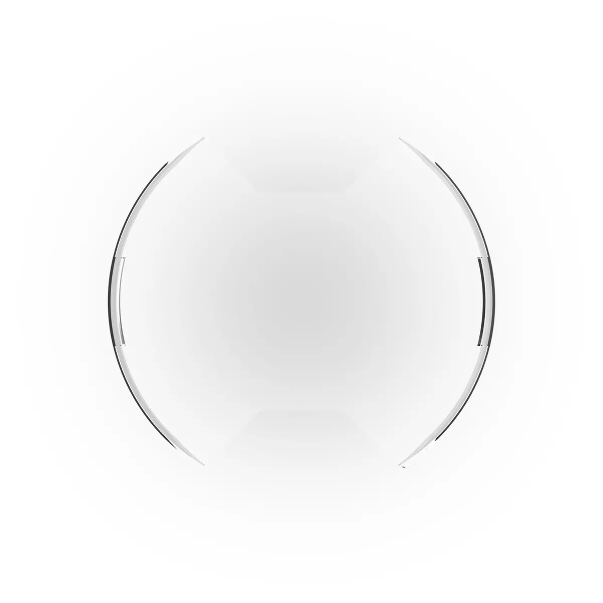 Slimlite 8" Led - Light Shield - Clear 1