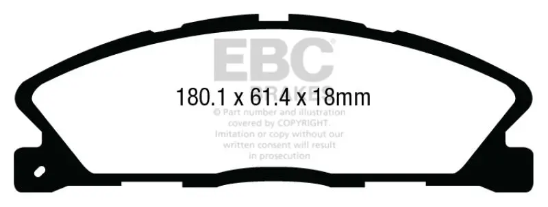 Ebc 13+ Ford Taurus 3.5 Twin Turbo Sho Yellowstuff Front Brake Pads 1