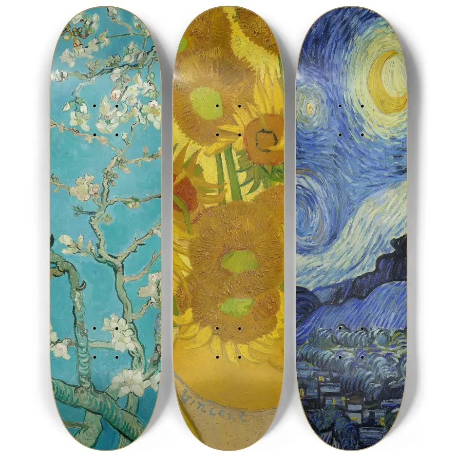 Van Gogh Almond Sunflower Starry Night Wall Art 1
