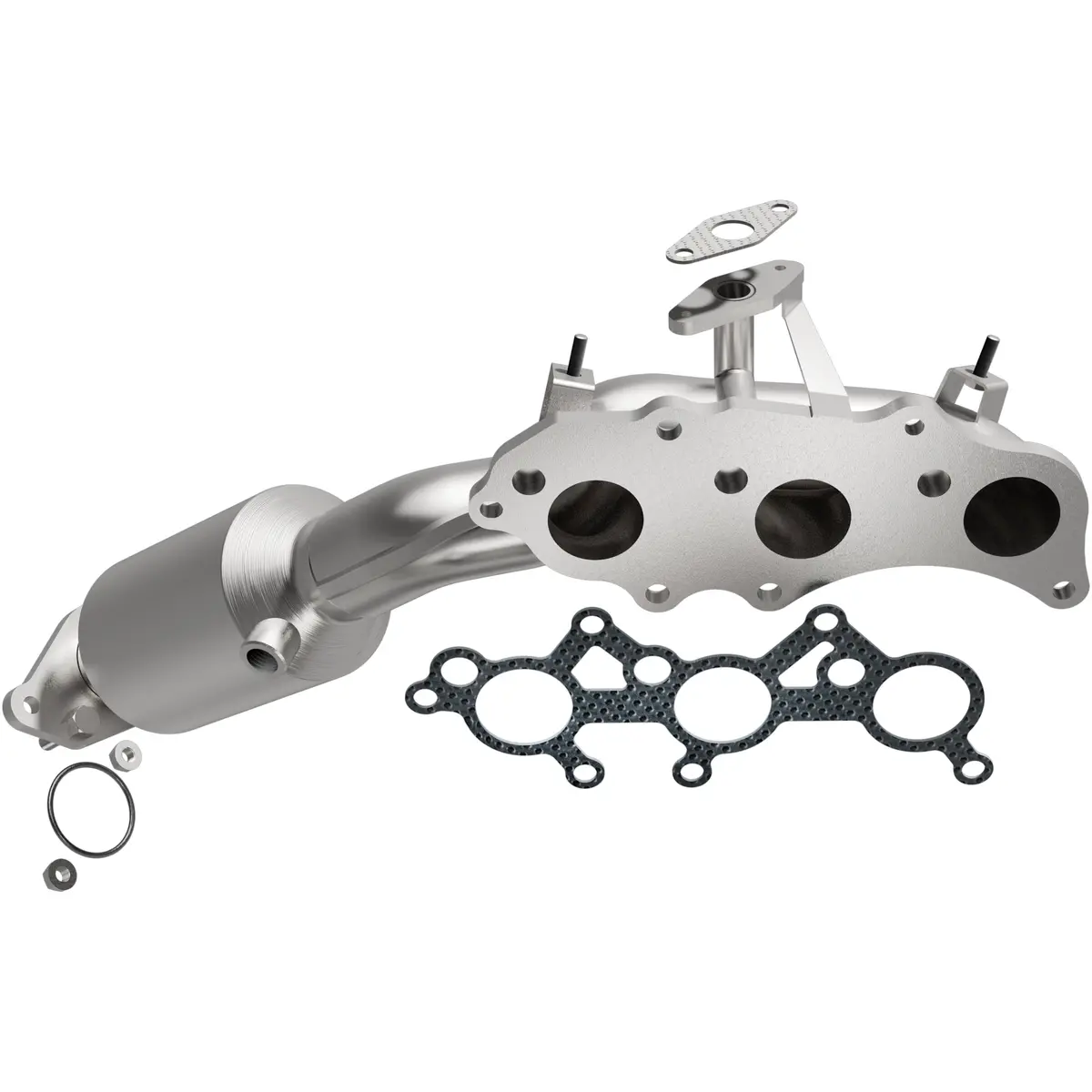 Catalytic Converter With Integrated Exhaust Manifold 1