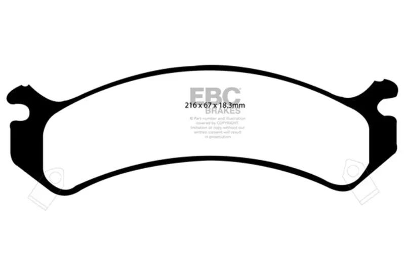 Ebc 02 Chevrolet Avalanche 8.1 (2500) Greenstuff Front Brake Pads 1
