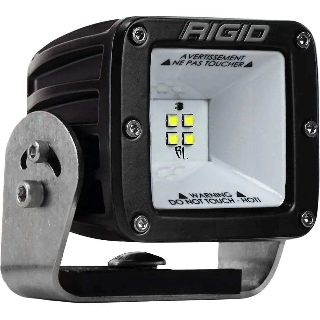 2X2 115 Degree Dc Power Scene Light Black Housing Rigid Industries 1