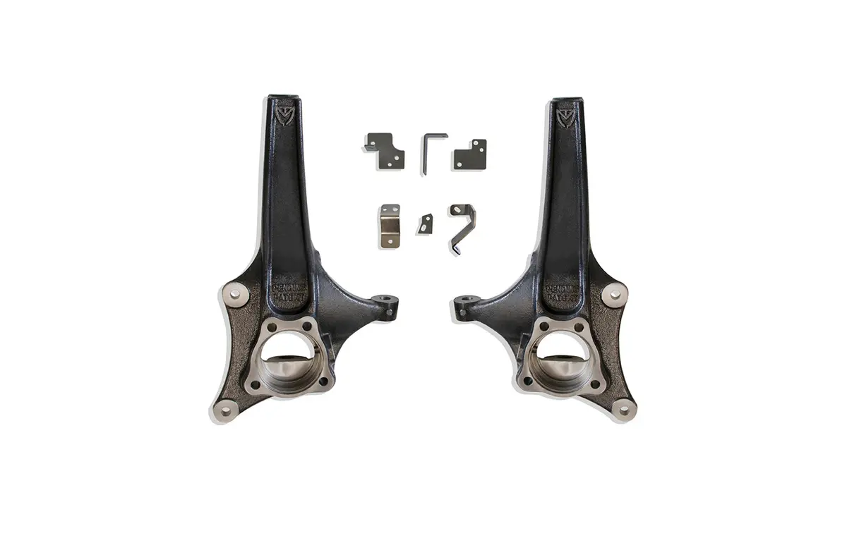 3.5" Lift Spindles W/ Brake Lines 1