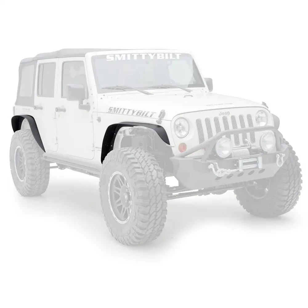 Xrc Flat Fender Flare Kit - Set Of 4 - Textured Black (07-18 Jk/Jku) 1