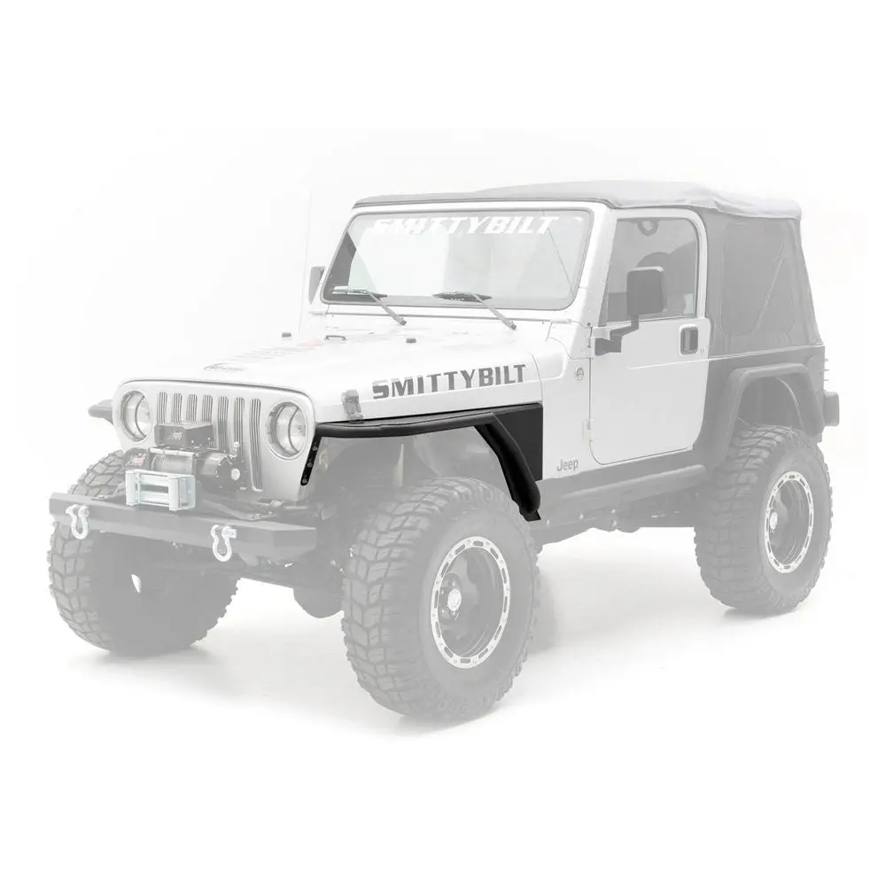 Xrc Front Tube Fenders W/ 3" Flare - Textured Black (97-06 Tj) 1