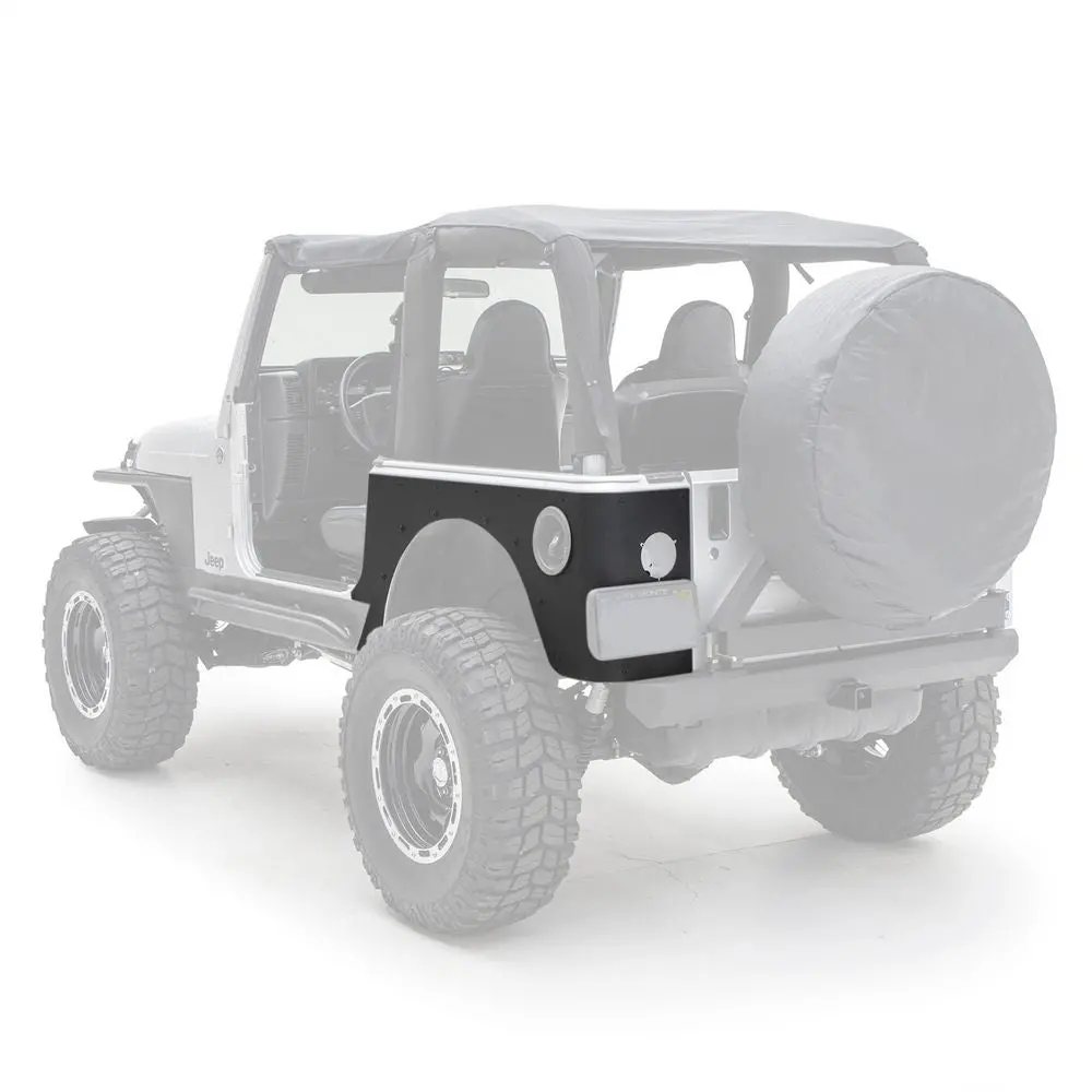 Xrc Rear Corner Guards - Textured Black (97-06 Tj) 1