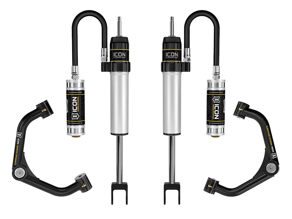 2020-Up Gm Hd 0-2" Lift Remote Reservoir Shock System With Tubular Uca 1