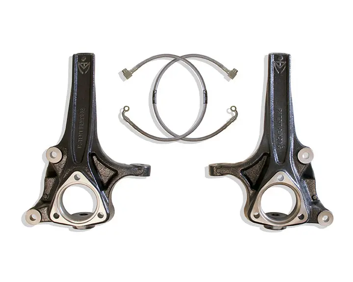 4" Lift Spindles W/ Brake Lines 1