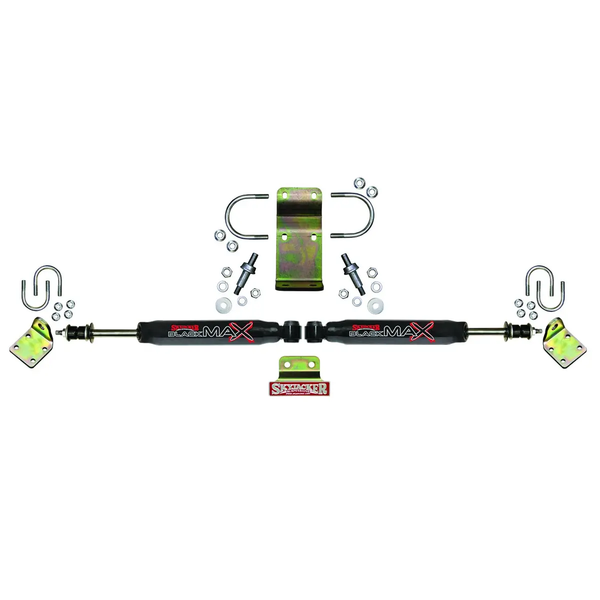 Steering Stabilizer Dual Kit Hardware Boots Not Incl. Due To Clearance Issues Black Skyjacker 1