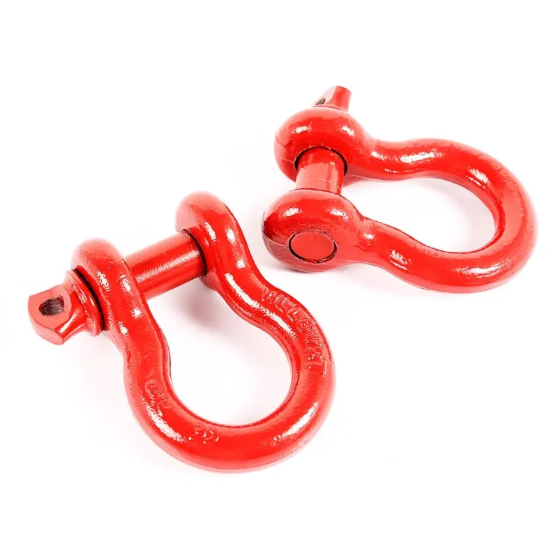 Rugged Ridge Red 7/8In D-Shackles 1