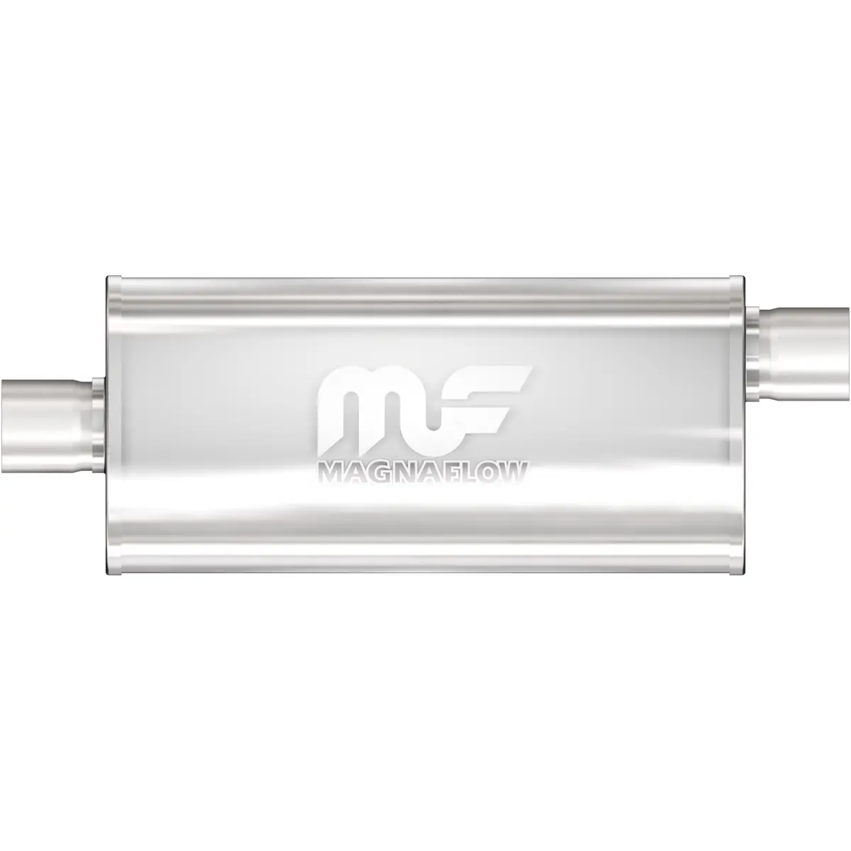 Straight-Through Performance Muffler; 2.5In. Offset/Center; 5X24x8 Body 1