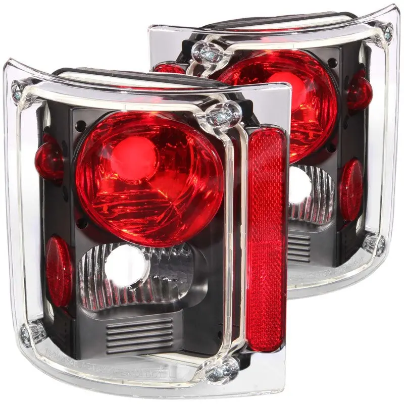 Anzo 1973-1987 Chevrolet C 10 Taillights Black 1