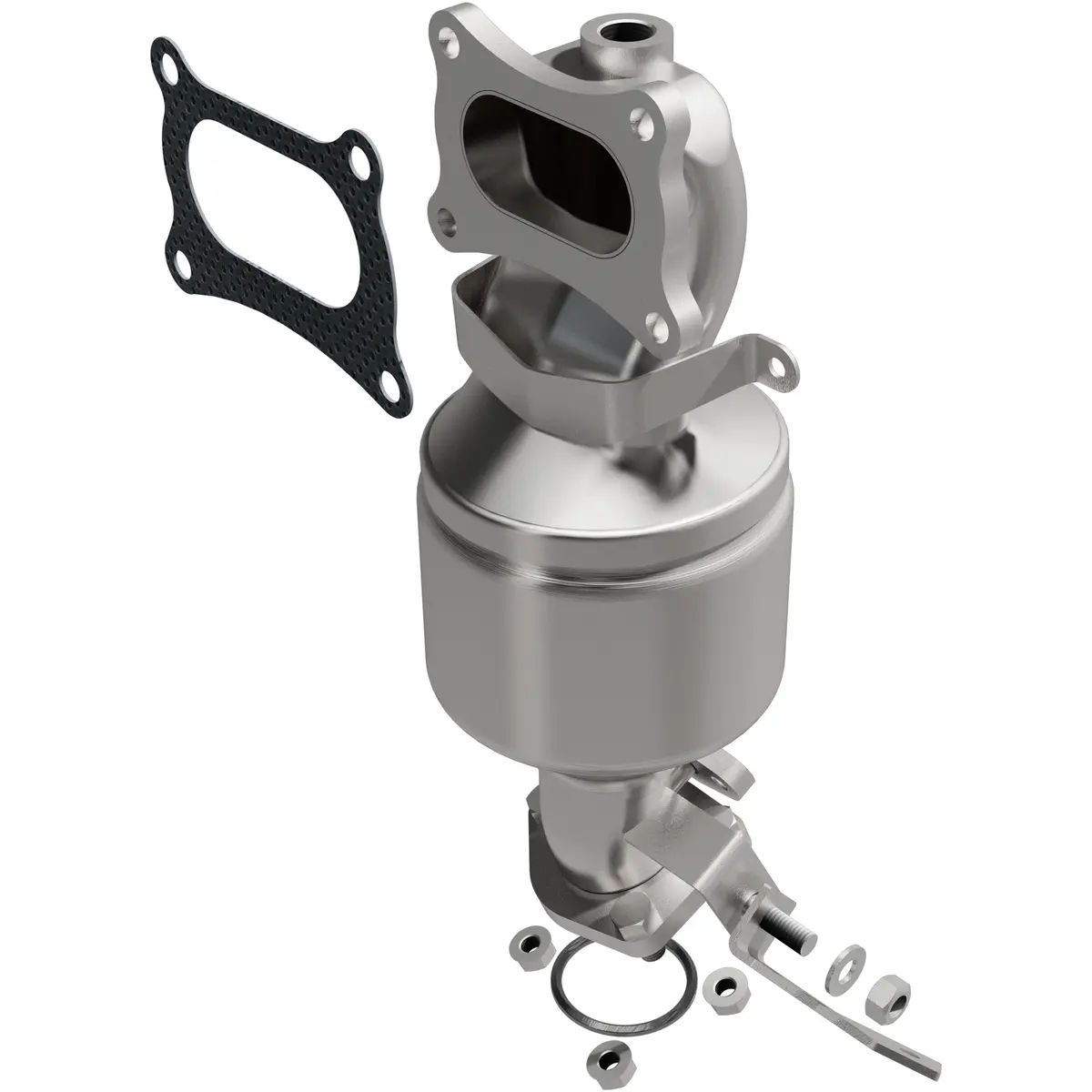 Catalytic Converter With Integrated Exhaust Manifold 1