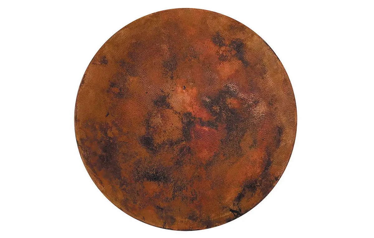 60'' Round Copper Top No Hole 1