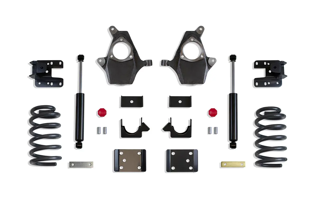 3"/5" Lowering Kit (Spindles, Coils, Single Cab, Cast Steel Arms) 1
