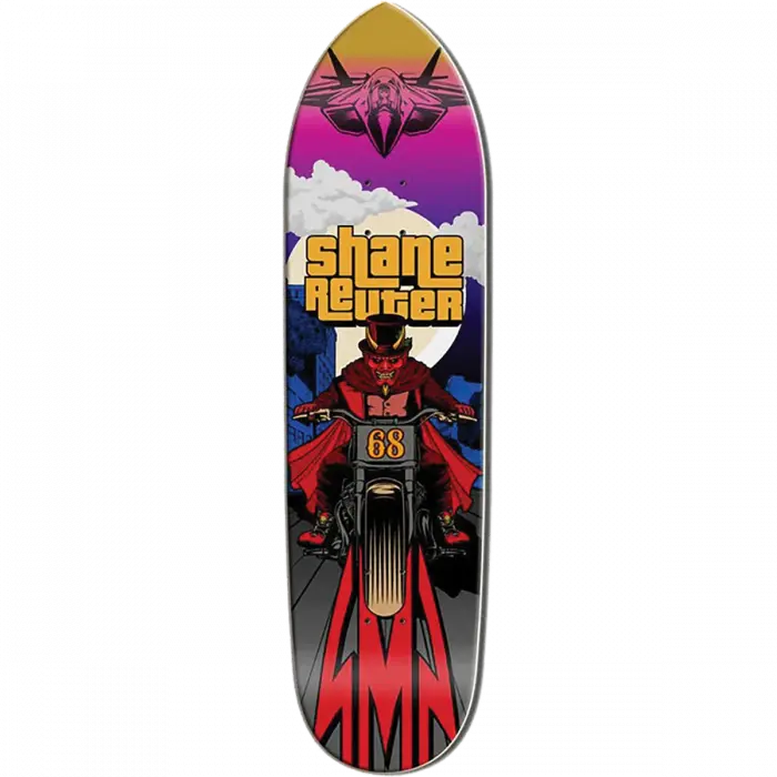Santa Monica Airlines Reuter 8.5" Pink Top Skateboard Deck 1
