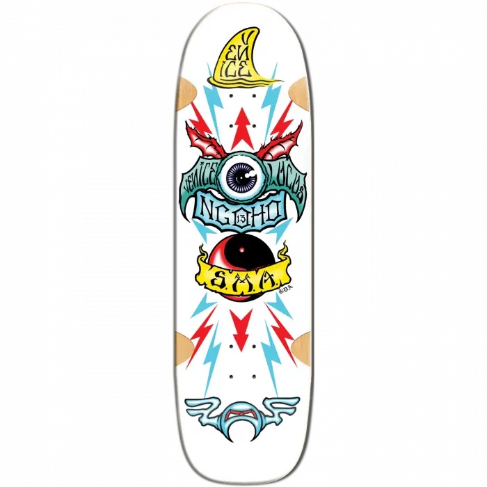 Santa Monica Airlines Ngoho 9.5"  Skateboard Deck - Series 3 White Formica 1