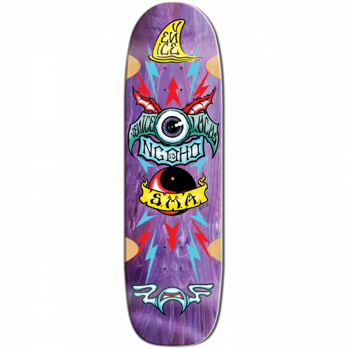 Santa Monica Airlines Ngoho  9.5" Skateboard Deck - Series 3  Purple Stain 1