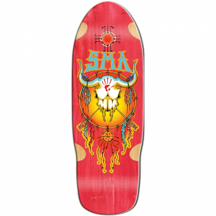 Santa Monica Airlines Humpston Dream Catcher 10.12" Skateboard Deck - Red Stain 1