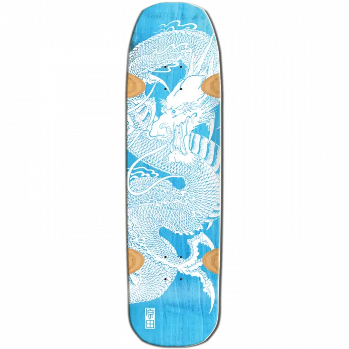Santa Monica Airlines Harada 9" Dragon Skateboard Deck - Light Blue Stain Limited Edition 1