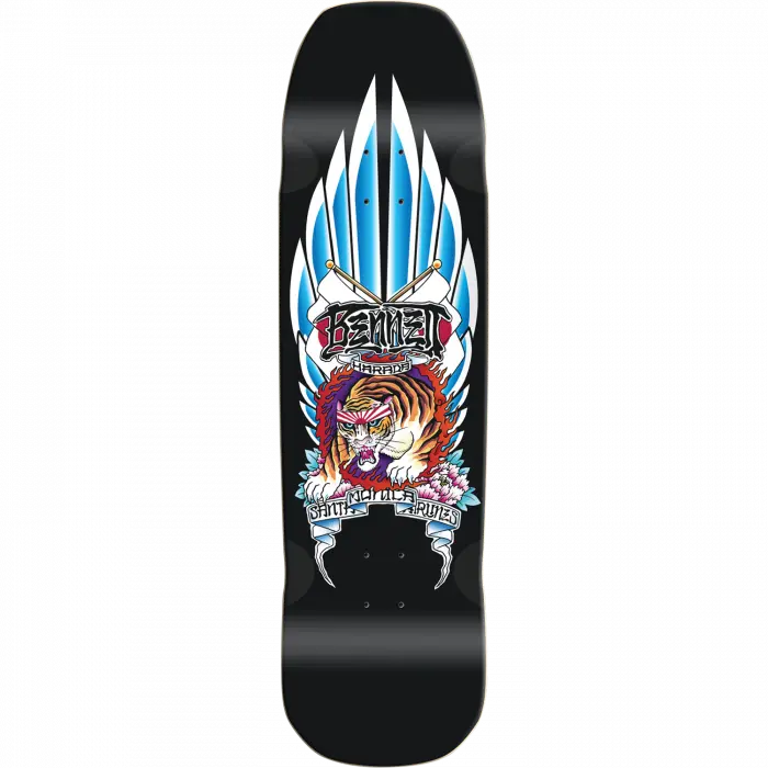 Santa Monica Airlines Harada Tiger 9" Skateboard Deck - Limited Edition Black Dip 1