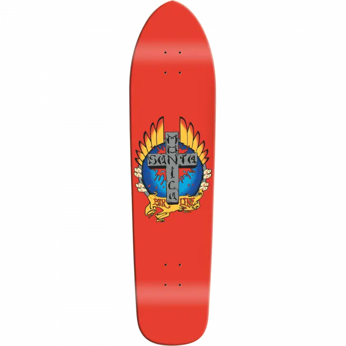 Santa Monica Airlines Stigmata 36.5" Longboard Deck - Red Dip 1