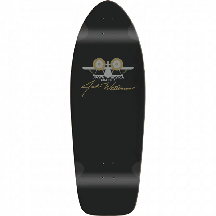 Santa Monica Airlines Waterman 11" Skateboard Deck - Limited Edition Black Dip 1