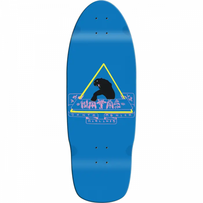 Santa Monica Airlines Natas Black Panther 10" Skateboard Deck - Cobalt  Series 1 1