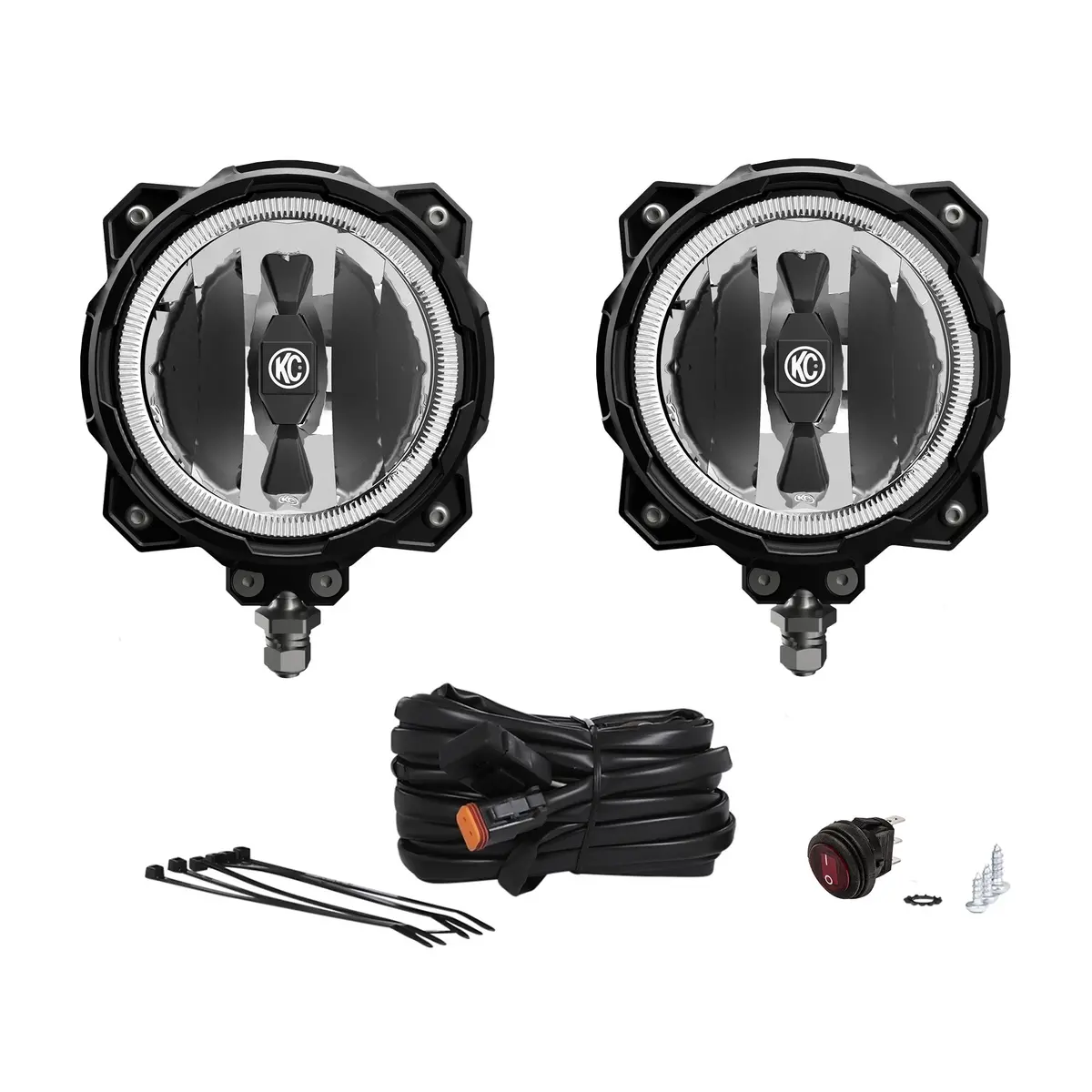 Kc Pro6 Gravity Led 6In Infinity Ring Spot 2-Light System Universal 1