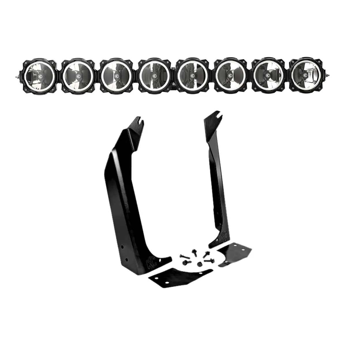 Kc Pro6 Gravity Led 50In 8-Light Combo System 1997-2006 Jeep Wrangler Tj 1