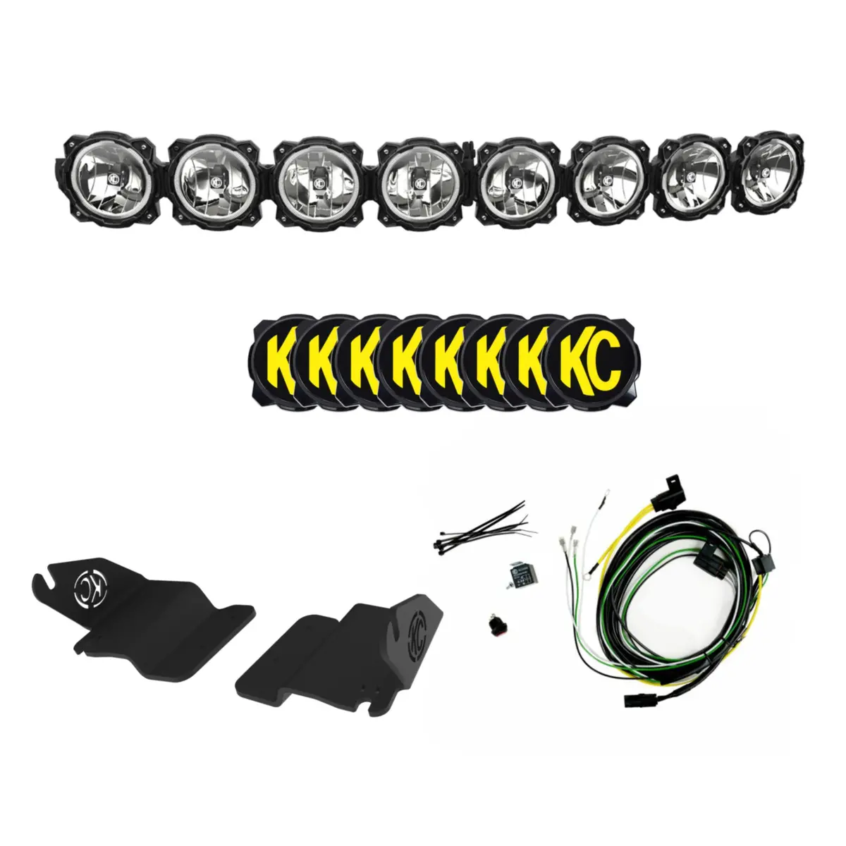 Kc Pro6 Gravity Led 50In 8-Light Overhead Combo System 2021+ Ford Bronco 1