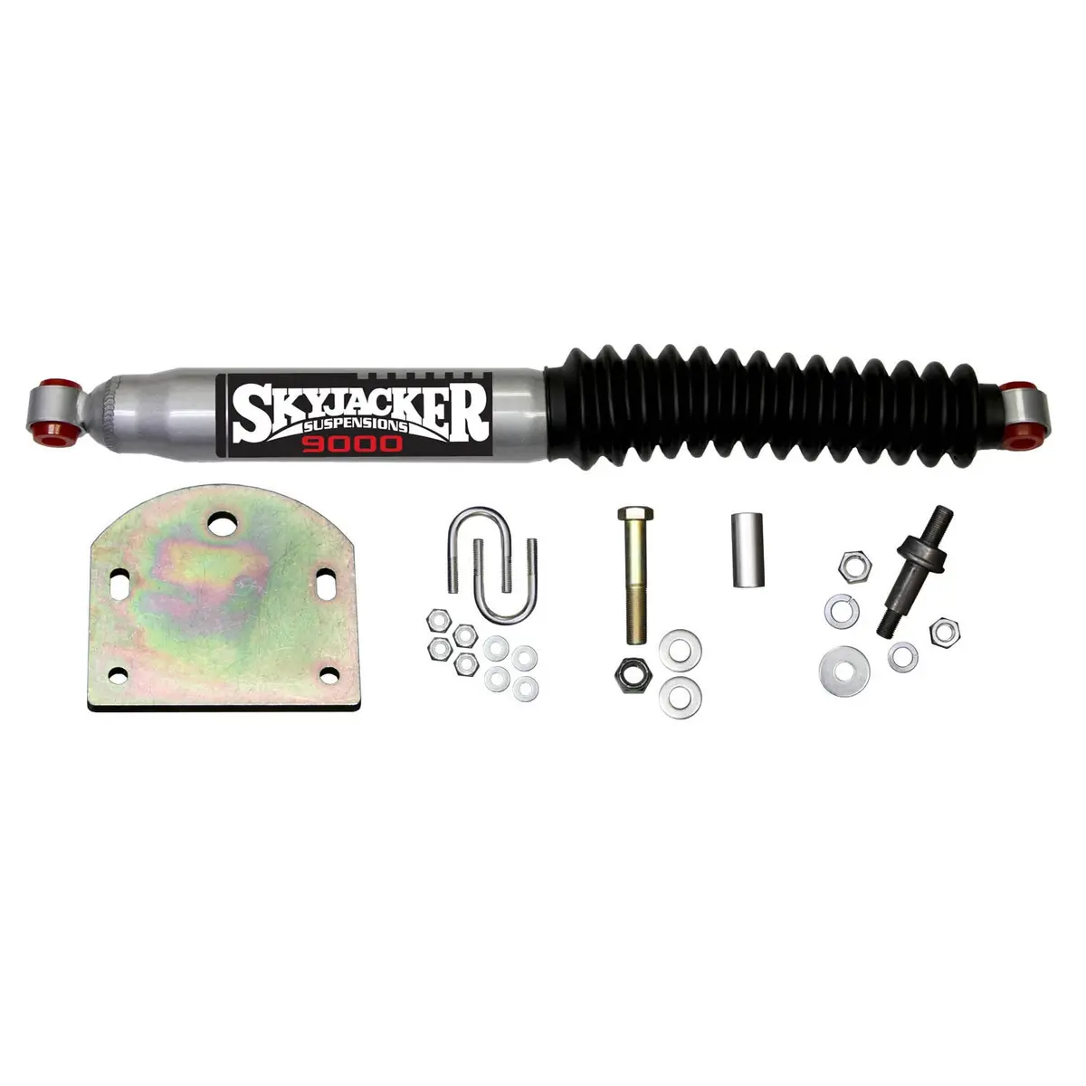 Steering Stabilizer Single Kit Silver W/Black Boot 99 Ford F-250 99-04 Ford F-250 Super Duty 99-04 Ford F-350 Super Duty 00-05 Ford Excursion Skyjacker 1