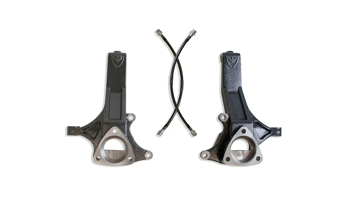 4.5" Lift Spindles W/ Brake Lines 1