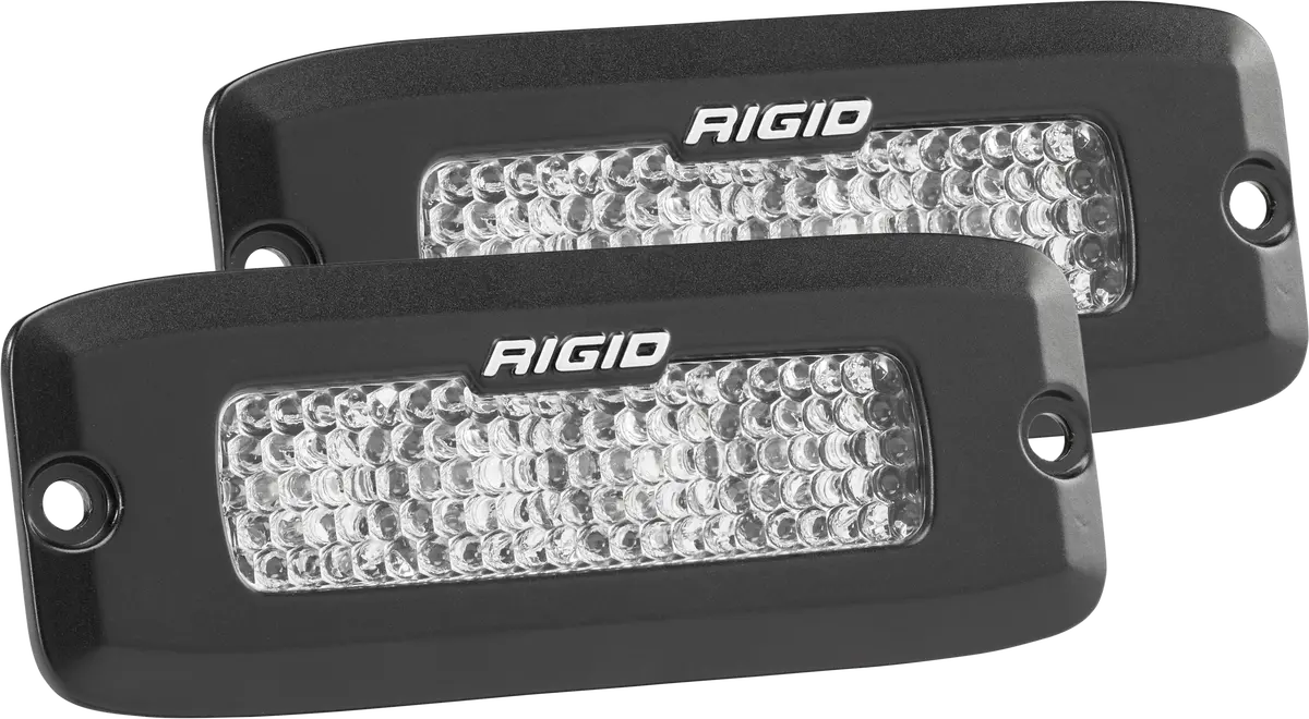 Driving Diffused Black Flush Mount Pair Sr-Q Pro Rigid Industries 1