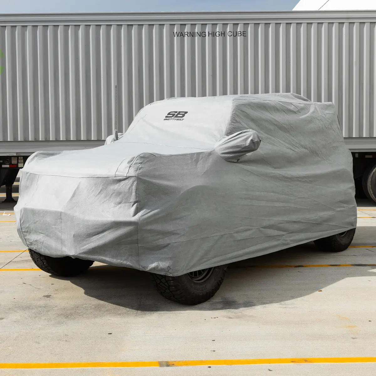 Full Car Cover W/ Storage Bag, Lock & Cable - Gray (21+ Bronco 2Dr) 1