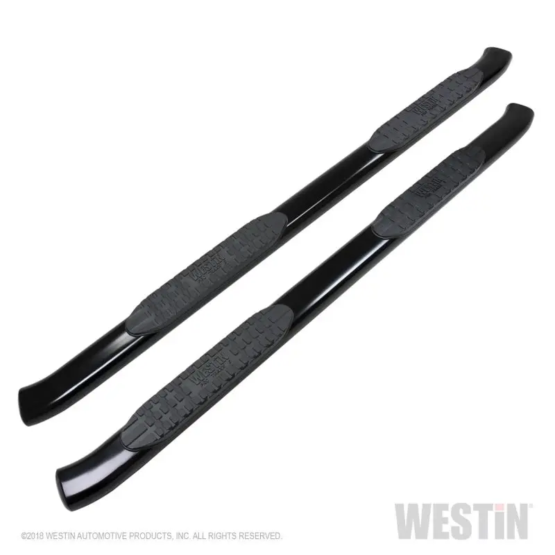 Westin 2019 Chevrolet Silverado/Sierra 1500 Crew Cab Non Ld Pro Traxx 5 Oval Nerf Step Bars - Black 1