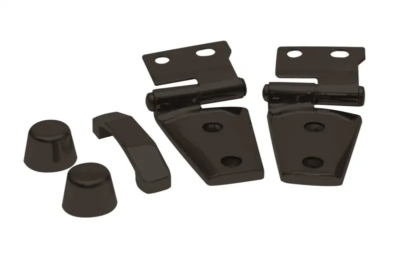 Rampage 2007-2018 Jeep Wrangler(Jk) Hood Kit - Black 1