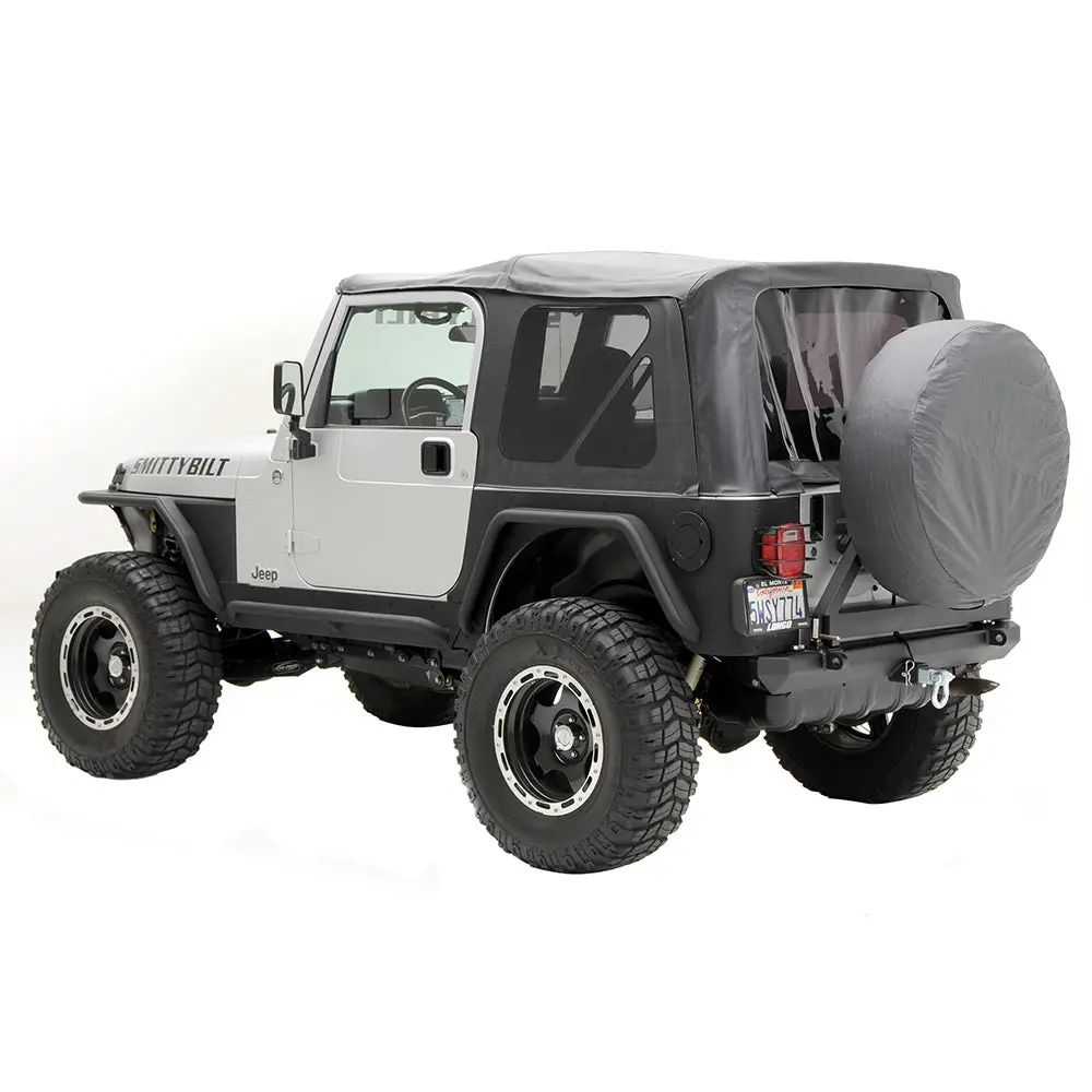 Oem Replacement Soft Top W/ Tinted Windows - Black Diamond (97-06 Tj) 1