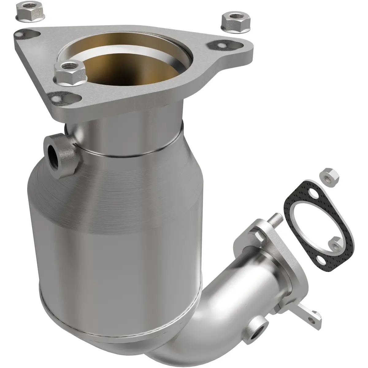 Catalytic Converter With Integrated Exhaust Manifold 1
